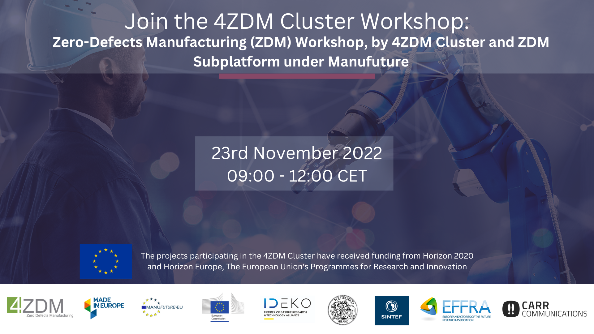 Zero-Defect Manufacturing (ZDM) workshop in Brussels